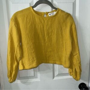 Vibrant Yellow Kids Blouse